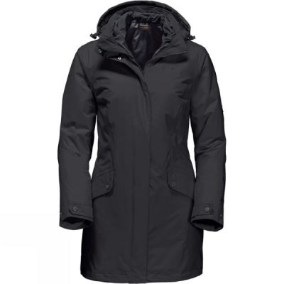 Chaquetas Jack Wolfskin Salisbury Plains 3-in-1 Mujer - Negras - Chile IXW791460